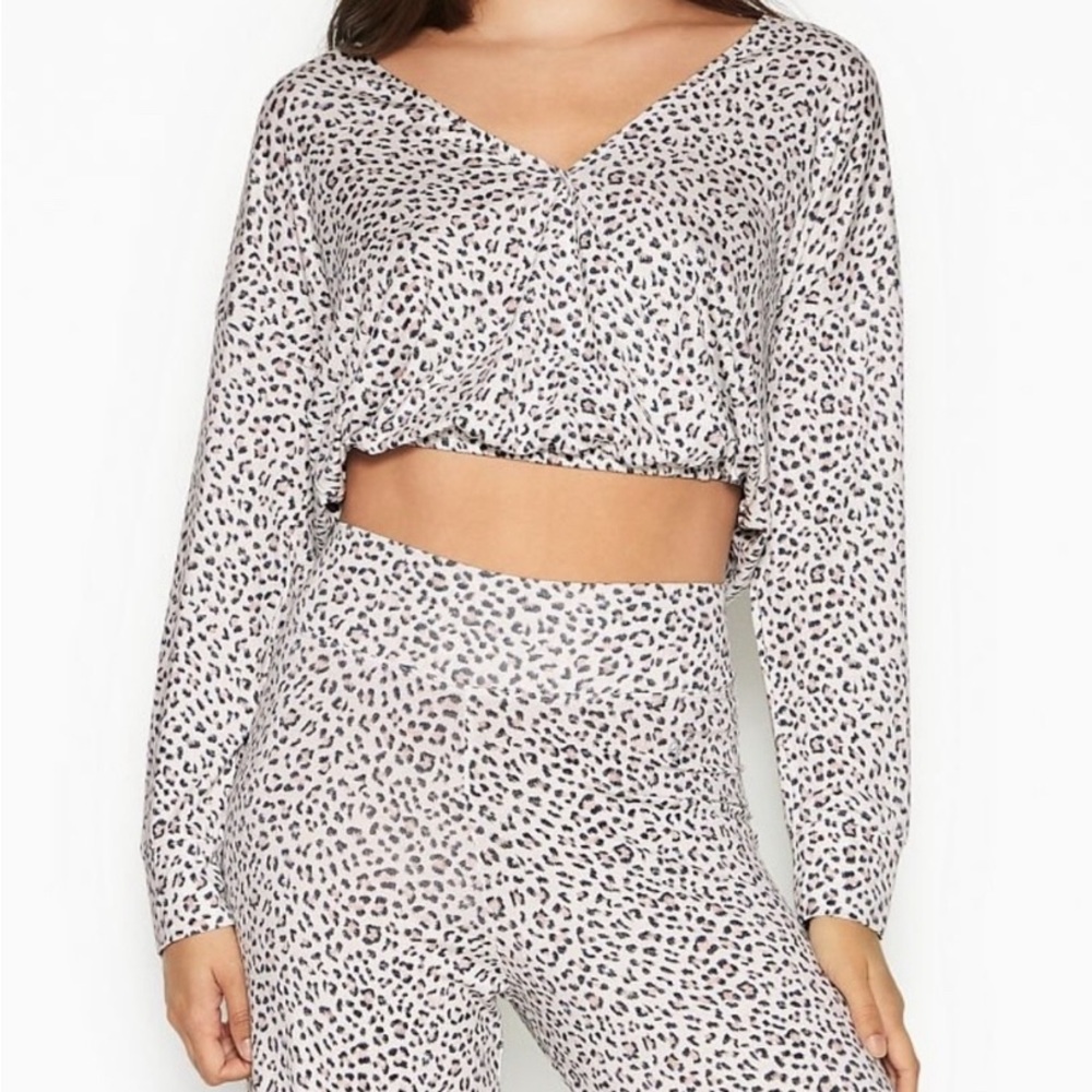 VICTORIA'S SECRET Modal Bubble Hem Crop Top